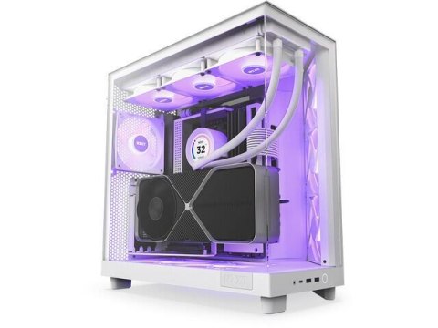 Obudowa NZXT H6 Flow RGB Midi Tower biała z oknem Obudowa NZXT H6 Flow RGB Midi Tower biała z oknem