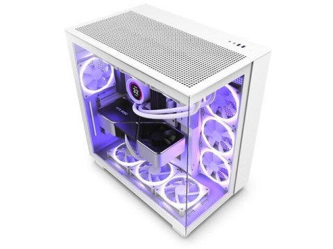 Obudowa NZXT H9 Flow RGB Midi Tower biała z oknem Obudowa NZXT H9 Flow RGB Midi Tower biała z oknem