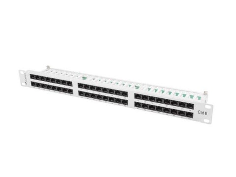 Patch panel Lanberg PPU6-1048-S 48 port 1U kat.6 szary Patch panel Lanberg PPU6-1048-S 48 port 1U kat.6 szary