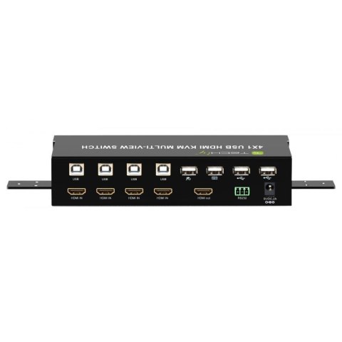 Przełącznik KVM Techly HDMI/USB 4x1 MultiViewer 4w1 FullHD 1080p Przełącznik KVM Techly HDMI/USB 4x1 MultiViewer 4w1 FullHD 1080p