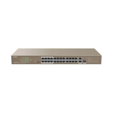 Switch niezarządzalny Tenda TEF1126P-24-250W 24-port Ethernet Switch 10/100 Mb/s PoE 250W Rack Switch niezarządzalny Tenda TEF1126P-24-250W 24-port Ethernet Switch 10/100 Mb/s PoE 250W Rack
