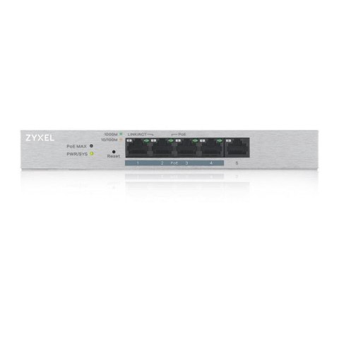 Switch zarządzalny Zyxel GS1200-5HP v2 5x10/100/1000 4xPoE+ RJ45 Switch zarządzalny Zyxel GS1200-5HP v2 5x10/100/1000 4xPoE+ RJ45