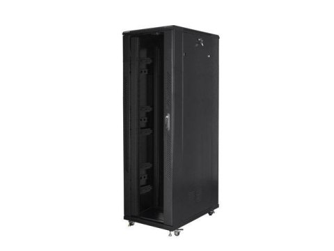 Szafa instalacyjna Rack stojąca 19" 42U 800x1200 czarna Lanberg (flat pack) Szafa instalacyjna Rack stojąca 19" 42U 800x1200 czarna Lanberg (flat pack)