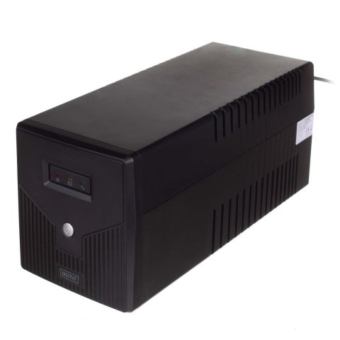 Zasilacz awaryjny UPS DIGITUS Line-Ineractive LED 1000VA/600W, 2x12V/7Ah, AVR, 4x Schuko CEE 7/3, 2x RJ11, 1x USB 2.0 typ B Zasilacz awaryjny UPS DIGITUS Line-Ineractive LED 1000VA/600W, 2x12V/7Ah, AVR, 4x Schuko CEE 7/3, 2x RJ11, 1x USB 2.0 typ B