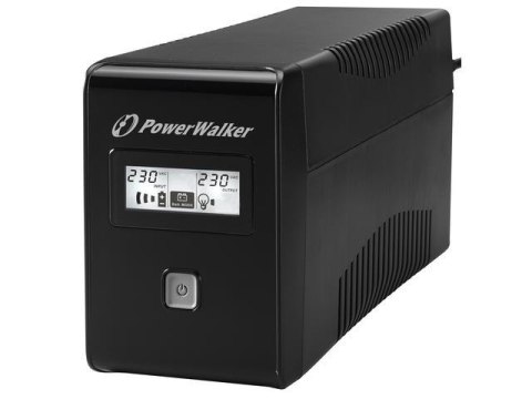 Zasilacz awaryjny UPS Power Walker Line-Interactive 650VA 2xSCHUKO RJ11 USB LCD Zasilacz awaryjny UPS Power Walker Line-Interactive 650VA 2xSCHUKO RJ11 USB LCD