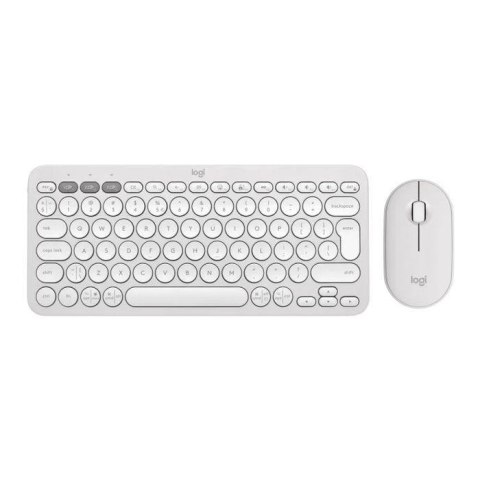 Zestaw bezprzewodowy klawiatura + mysz Logitech Pebble 2 Combo biały Zestaw bezprzewodowy klawiatura + mysz Logitech Pebble 2 Combo biały