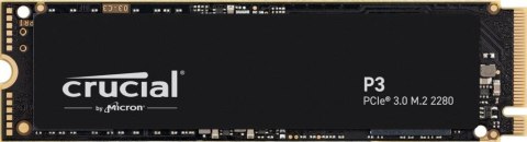 Dysk SSD Crucial P3 500GB M.2 2280 PCIe 3.0 NVMe (3500/1900 MB/s)