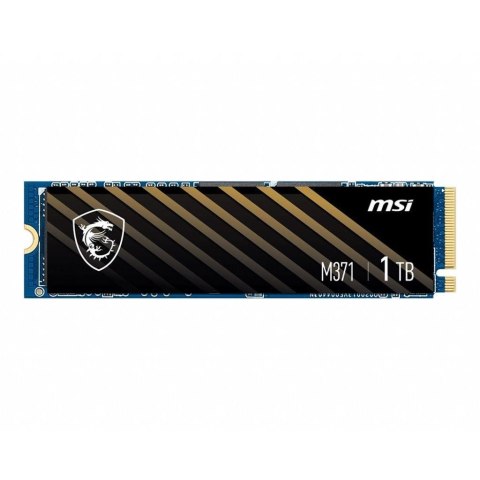 Dysk SSD MSI SPATIUM M371 1TB PCIe Gen3x4 NVMe M.2 2280 (2350/1700 MB/s) 3D NAND Dysk SSD MSI SPATIUM M371 1TB PCIe Gen3x4 NVMe M.2 2280 (2350/1700 MB/s) 3D NAND