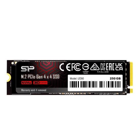 Dysk SSD Silicon Power UD90 250GB M.2 2280 PCIe Gen4x4 NVMe 1.4 (4500/1950 MB/s) Dysk SSD Silicon Power UD90 250GB M.2 2280 PCIe Gen4x4 NVMe 1.4 (4500/1950 MB/s)