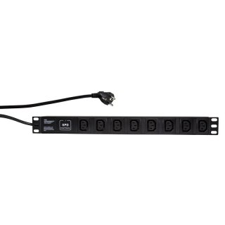 Listwa zasilająca LogiLink do szaf PDU8A01 19" 16A PDU 8x IEC320 / C13 2m czarna