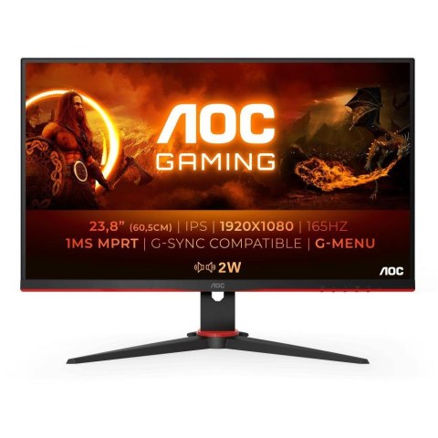 Monitor AOC 23,8" 24G2SPAE/BK VGA HDMI 2xDP głośniki 2Wx2 Monitor AOC 23,8" 24G2SPAE/BK VGA HDMI 2xDP głośniki 2Wx2