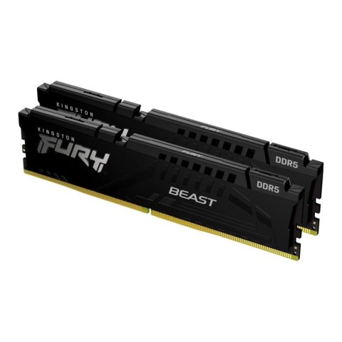 Pamięć DDR5 Kingston FURY Beast 32GB (2x16GB) 5200MHz CL36 1,25V Black EXPO Pamięć DDR5 Kingston FURY Beast 32GB (2x16GB) 5200MHz CL36 1,25V Black EXPO