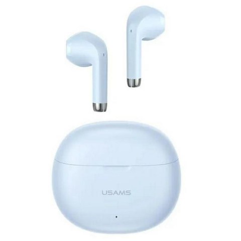 Słuchawki z mikrofonem Usams Rhymbo Series TWS Bluetooth + stacja dokująca - niebieskie Słuchawki z mikrofonem Usams Rhymbo Series TWS Bluetooth + stacja dokująca - niebieskie