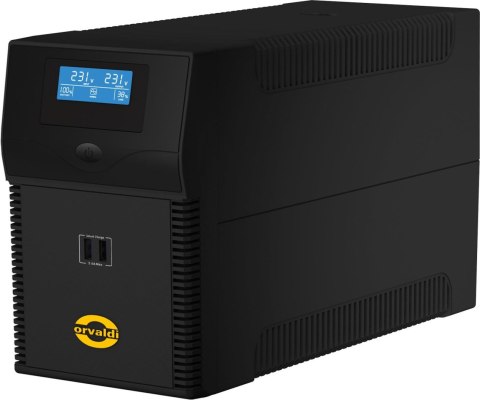 Zasilacz awaryjny UPS ORVALDI i2000 LCD USB line-interactive Zasilacz awaryjny UPS ORVALDI i2000 LCD USB line-interactive