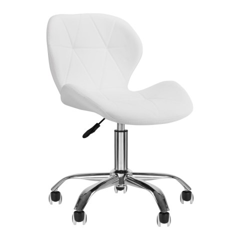 Taboret kosmetyczny QS-06 biały Taboret kosmetyczny QS-06 biały