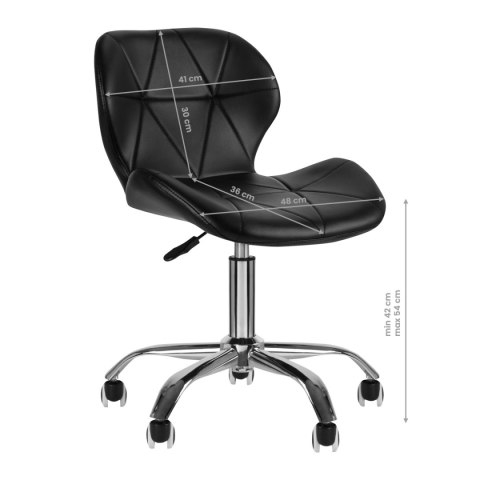 Taboret kosmetyczny QS-06 czarny Taboret kosmetyczny QS-06 czarny