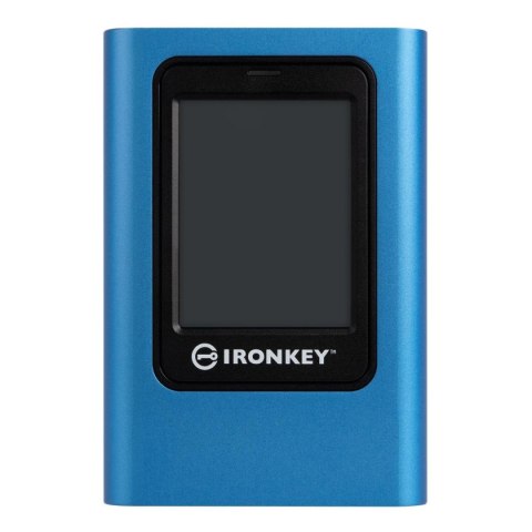 Dysk zewnętrzny SSD Kingston IronKey Vault Privacy 80 960GB USB 3.0 Type-C (250/250 MB/s) niebiesko-czarny Dysk zewnętrzny SSD Kingston IronKey Vault Privacy 80 960GB USB 3.0 Type-C (250/250 MB/s) niebiesko-czarny