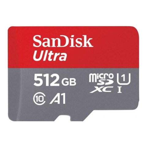 Karta pamięci microSDXC SanDisk Ultra 512GB 150MB/s UHS-I A1 U1 C10 + adapter Karta pamięci microSDXC SanDisk Ultra 512GB 150MB/s UHS-I A1 U1 C10 + adapter