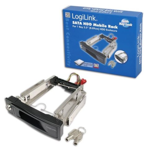 Kieszeń na dysk LogiLink MR0005 wewnętrzna 5,25" do HDD 3,5"SATA Kieszeń na dysk LogiLink MR0005 wewnętrzna 5,25" do HDD 3,5"SATA