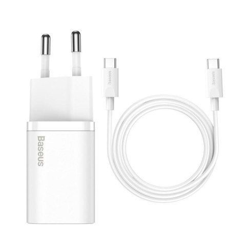 Ładowarka sieciowa Baseus Super Si Quick Charger 1C 25W TZCCSUP-L02 a z gniazdem USB-C + kabel Ładowarka sieciowa Baseus Super Si Quick Charger 1C 25W TZCCSUP-L02 a z gniazdem USB-C + kabel