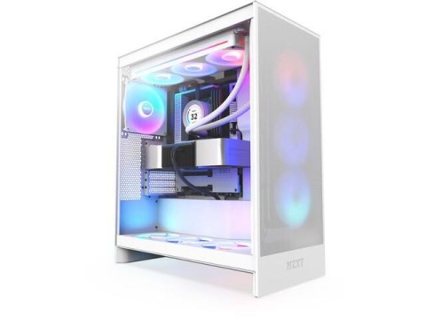 Obudowa NZXT H7 Flow RGB (2024) Midi Tower z oknem Biała Obudowa NZXT H7 Flow RGB (2024) Midi Tower z oknem Biała