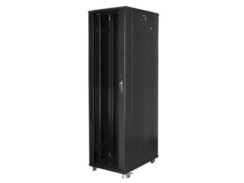 Szafa instalacyjna Rack stojąca 19" 47U 800x1000 czarna Lanberg (flat pack) Szafa instalacyjna Rack stojąca 19" 47U 800x1000 czarna Lanberg (flat pack)