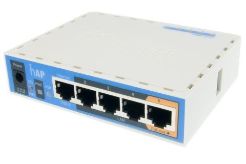 Access Point MikroTik hAPi (650MHz CPU) 64MB RAM, 5x LAN, 2.4GHz 802.11b/g/n, RouterOS L4 Access Point MikroTik hAPi (650MHz CPU) 64MB RAM, 5x LAN, 2.4GHz 802.11b/g/n, RouterOS L4