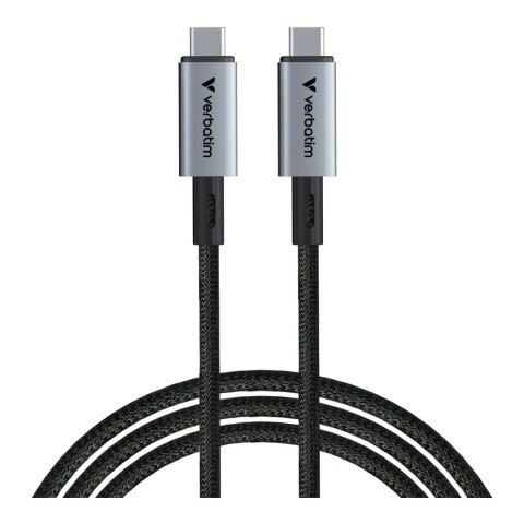 Kabel USB 4 Verbatim USB-C(M) - USB-C(M) 1,2m, 240W, PD, czarny Kabel USB 4 Verbatim USB-C(M) - USB-C(M) 1,2m, 240W, PD, czarny