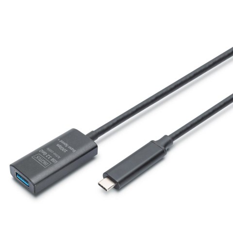 Kabel przedłużający aktywny DIGITUS DA-73113, USB 3.2 Gen2, 10Gbps, USB-C - USB-A, 5m Kabel przedłużający aktywny DIGITUS DA-73113, USB 3.2 Gen2, 10Gbps, USB-C - USB-A, 5m