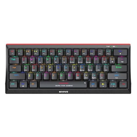 Klawiatura przewodowa Marvo Hecate 61R BK TKL 60% Mechaniczna Gaming RGB
