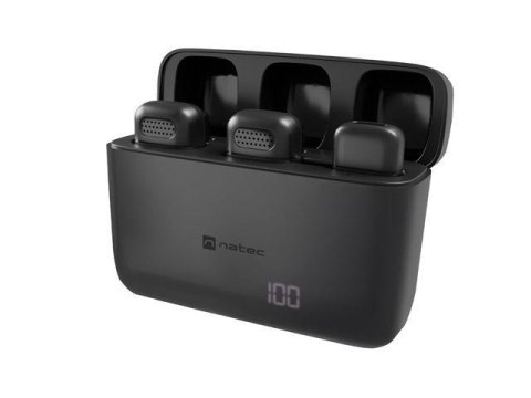Mikrofon Natec Hopper krawatowy bezprzewodowy USB-C (2 sztuki) Mikrofon Natec Hopper krawatowy bezprzewodowy USB-C (2 sztuki)