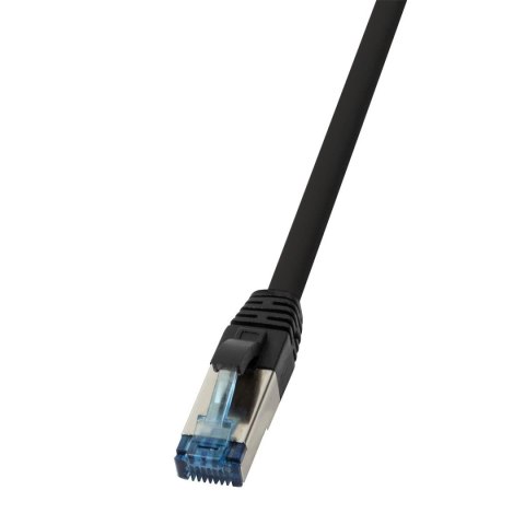 Patchcord LogiLink CQ6115S Cat.6A S/FTP PUR 20,0m czarny Patchcord LogiLink CQ6115S Cat.6A S/FTP PUR 20,0m czarny