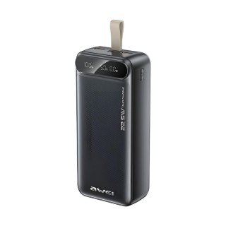 Powerbank Awei PA-12 30000mAh 22,5W 2xUSB-A 1xUSB-C 1xmicroUSB czarny