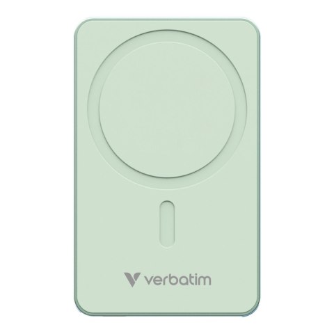 Powerbank Verbatim Charge 'n' Go Essentials Magnetic Wireless 10000mAh USB-C PD 3.0 Green