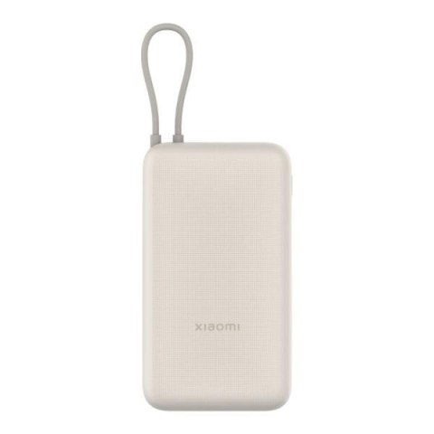 Powerbank Xiaomi 33W 20000mAh 2xUSB-C 1xUSB-A wbudowany kabel Tan Powerbank Xiaomi 33W 20000mAh 2xUSB-C 1xUSB-A wbudowany kabel Tan