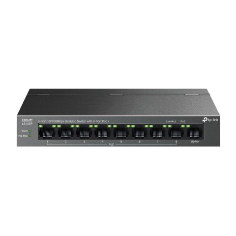 Switch niezarządzalny TP-Link LS109P 9x100 8x PoE+ 63W Switch niezarządzalny TP-Link LS109P 9x100 8x PoE+ 63W