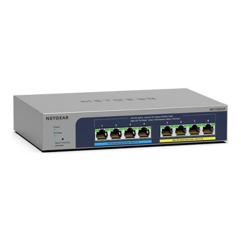 Switch zarządzalny Netgear MS108EUP-100EUS 8x2,5GbE PoE 230W Switch zarządzalny Netgear MS108EUP-100EUS 8x2,5GbE PoE 230W