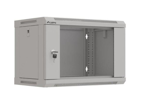 Szafa instalacyjna Rack wisząca 19" 6U 540x350 szara Drzwi przeszklone Lanberg (flat pack) Szafa instalacyjna Rack wisząca 19" 6U 540x350 szara Drzwi przeszklone Lanberg (flat pack)