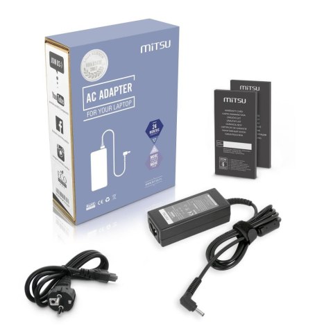 Zasilacz sieciowy Mitsu 19v 1.75a (4.0x1.35) 33W do notebooka Asus Zasilacz sieciowy Mitsu 19v 1.75a (4.0x1.35) 33W do notebooka Asus
