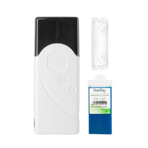 Zestaw do depilacji iWax rolka Single F-0 40W biały + rolka + paski do depilacji Zestaw do depilacji iWax rolka Single F-0 40W biały + rolka + paski do depilacji
