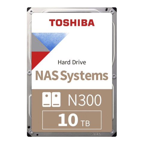 Dysk Toshiba N300 HDWG71AEZSTA 10TB 3,5" 7200 512MB SATA III NAS RETAIL Dysk Toshiba N300 HDWG71AEZSTA 10TB 3,5" 7200 512MB SATA III NAS RETAIL