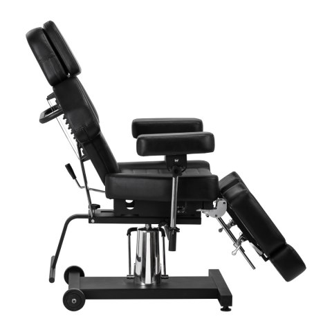 Fotel hydrauliczny do tatuażu Pro Ink 601A czarny Fotel hydrauliczny do tatuażu Pro Ink 601A czarny