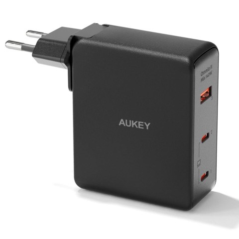 Ładowarka sieciowa Aukey PA-B7O GaN, 2x USB-C, USB-A, QC, PD 140W Ładowarka sieciowa Aukey PA-B7O GaN, 2x USB-C, USB-A, QC, PD 140W