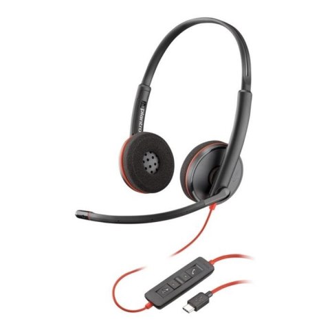 Słuchawki z mikrofonem Poly Blackwire 3220 Stereo USB-C + adapter USB-C/A (Bulk) Słuchawki z mikrofonem Poly Blackwire 3220 Stereo USB-C + adapter USB-C/A (Bulk)