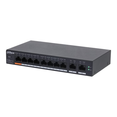 Switch zarządzalny Dahua CS4010-8ET-60 8x10/100Mbps 2x1GbE uplink PoE 60W Switch zarządzalny Dahua CS4010-8ET-60 8x10/100Mbps 2x1GbE uplink PoE 60W