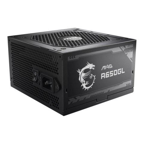 Zasilacz MSI MAG A650GL 650W 120mm 80plus Gold Zasilacz MSI MAG A650GL 650W 120mm 80plus Gold