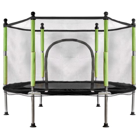 Trampolina ogrodowa dla dzieci siatka 110x140 cm zielona