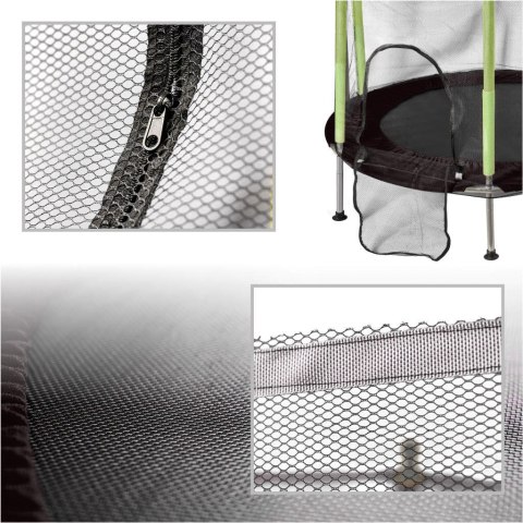 Trampolina ogrodowa dla dzieci siatka 110x140 cm zielona
