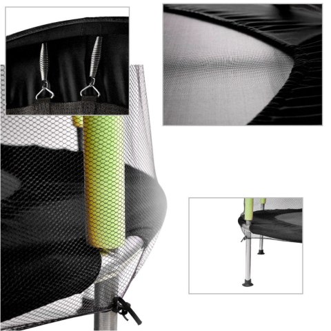 Trampolina ogrodowa dla dzieci siatka 110x140 cm zielona