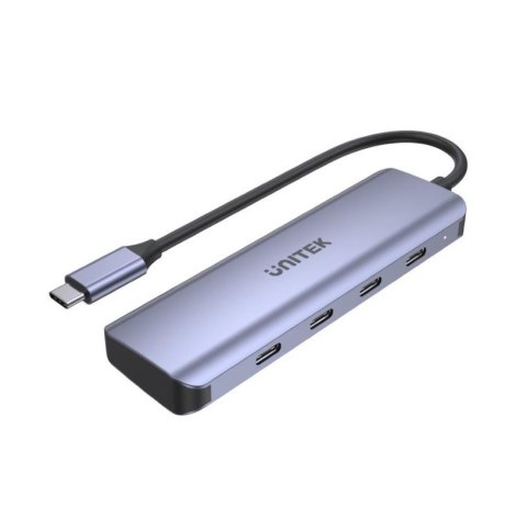 Hub USB-C Unitek H1107K, 3.1, 4 x USB-C, 5 Gbps Hub USB-C Unitek H1107K, 3.1, 4 x USB-C, 5 Gbps